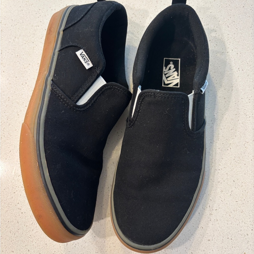 Vans Men's Black Slip-On Shoes